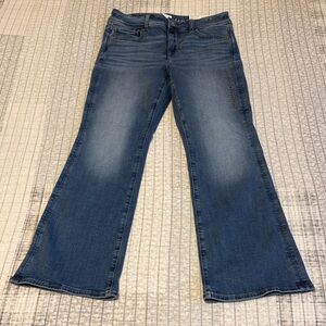 American eagle size 8 x-short kick boot next level stretch blue jeans NWT